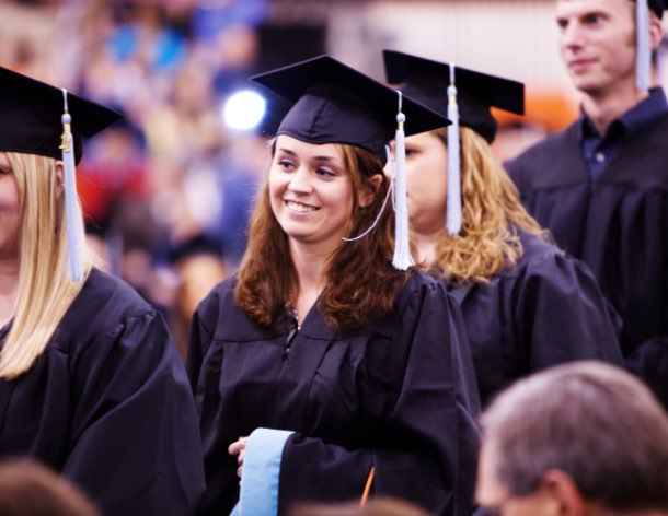 Student at Commencement