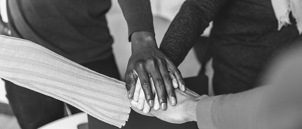 Hands together