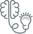 icon of brain and lightbulb