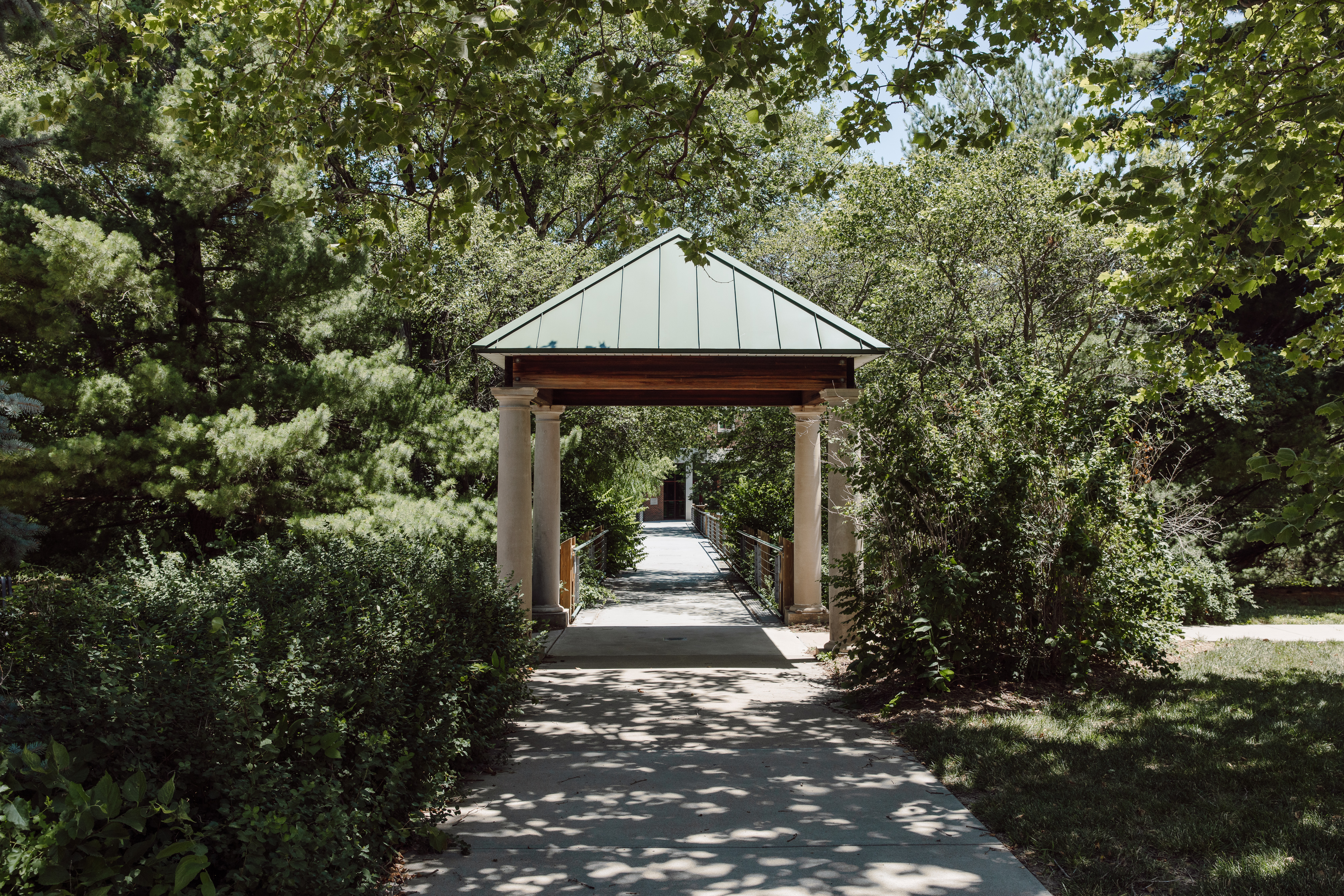 walkway on campus