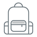 undergrad backpack icon