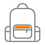 undergrad backpack icon