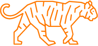 icon of a tiger pacing