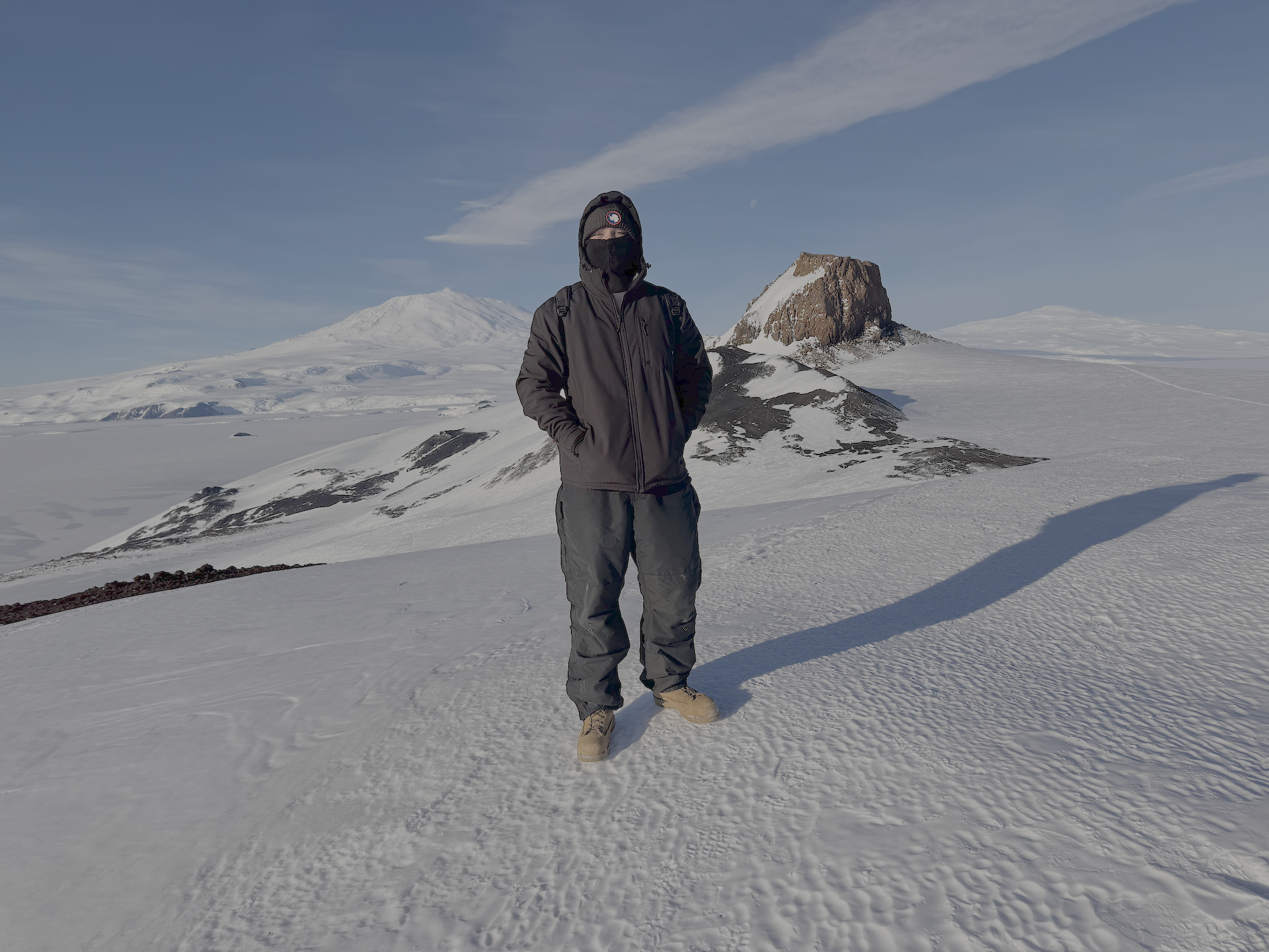 Jared Taylor at Castle Rock and Mt. Erebus hike