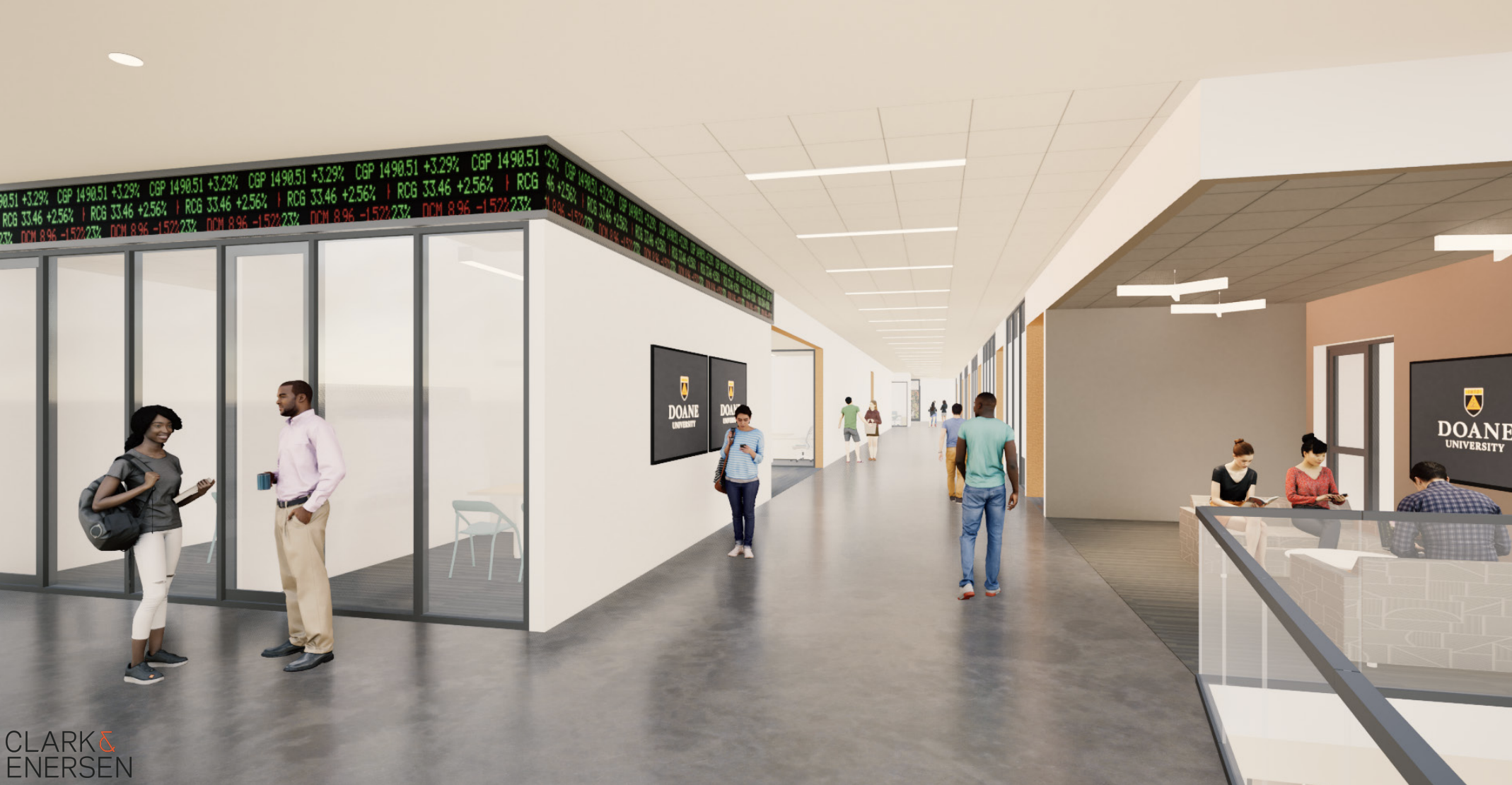 Level 3 corridor inside new academic building