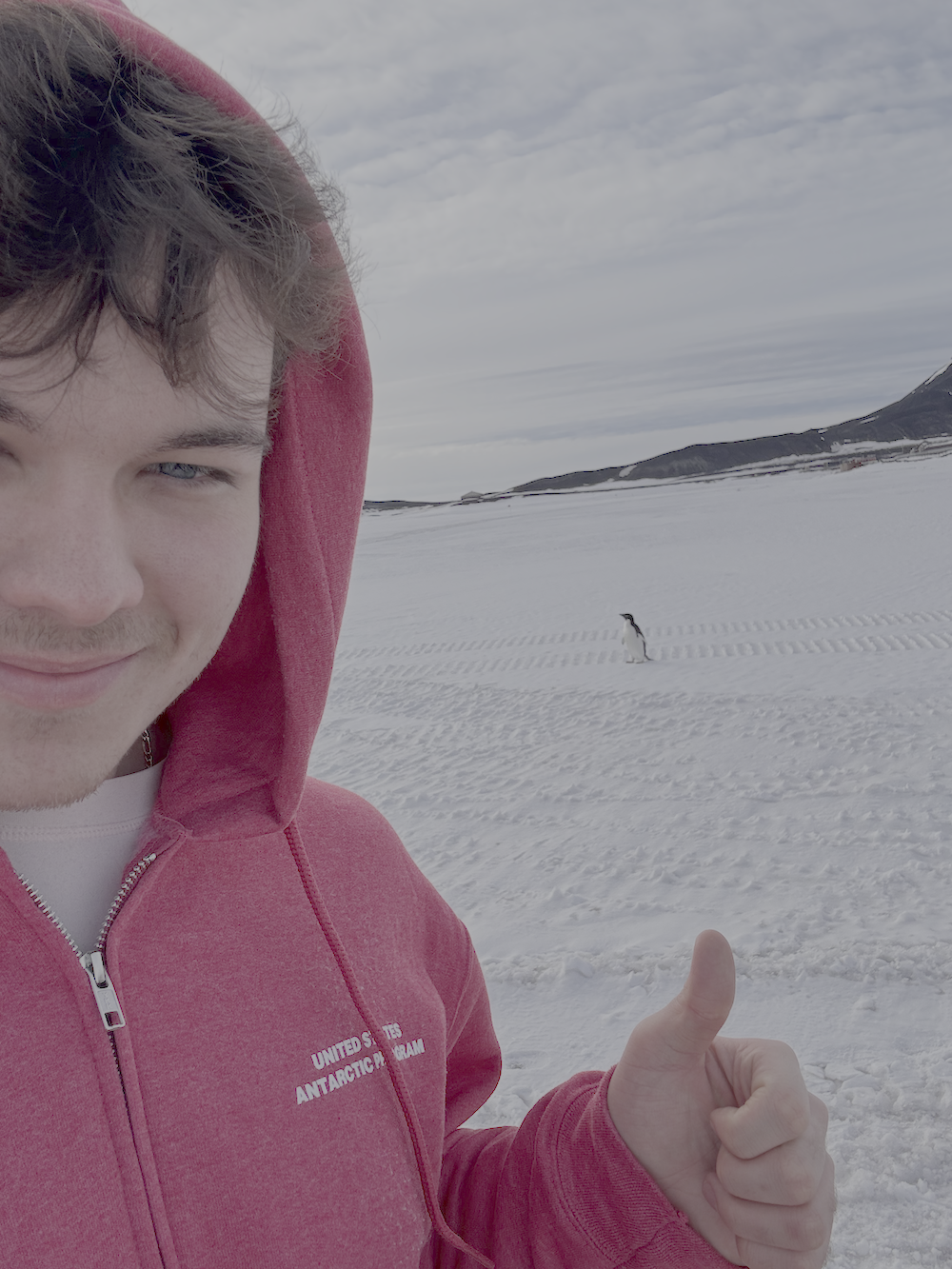 Selfie with an Adele penguin