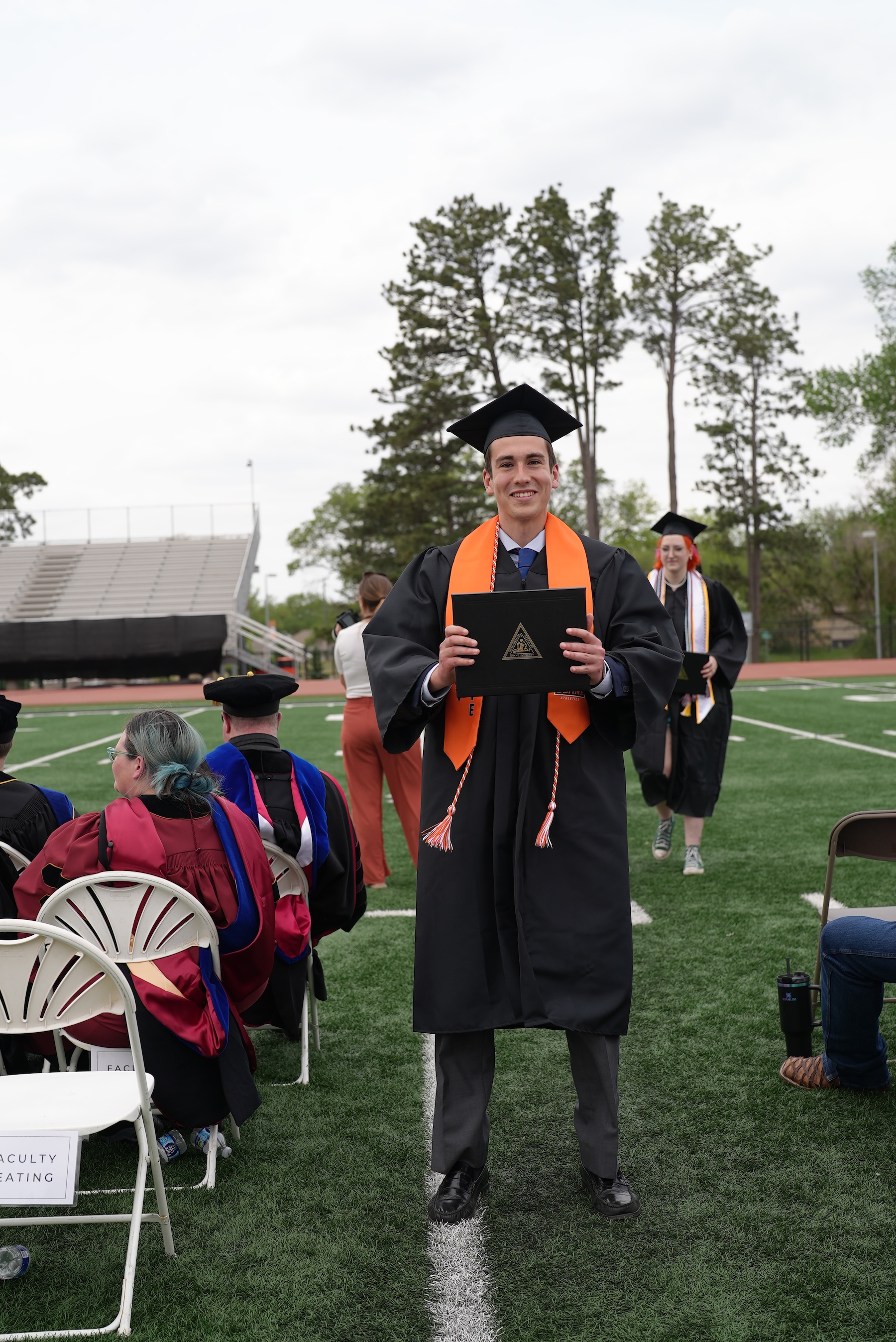 Luis Rejano Candau ’26 at Doane's 2026 spring commencement