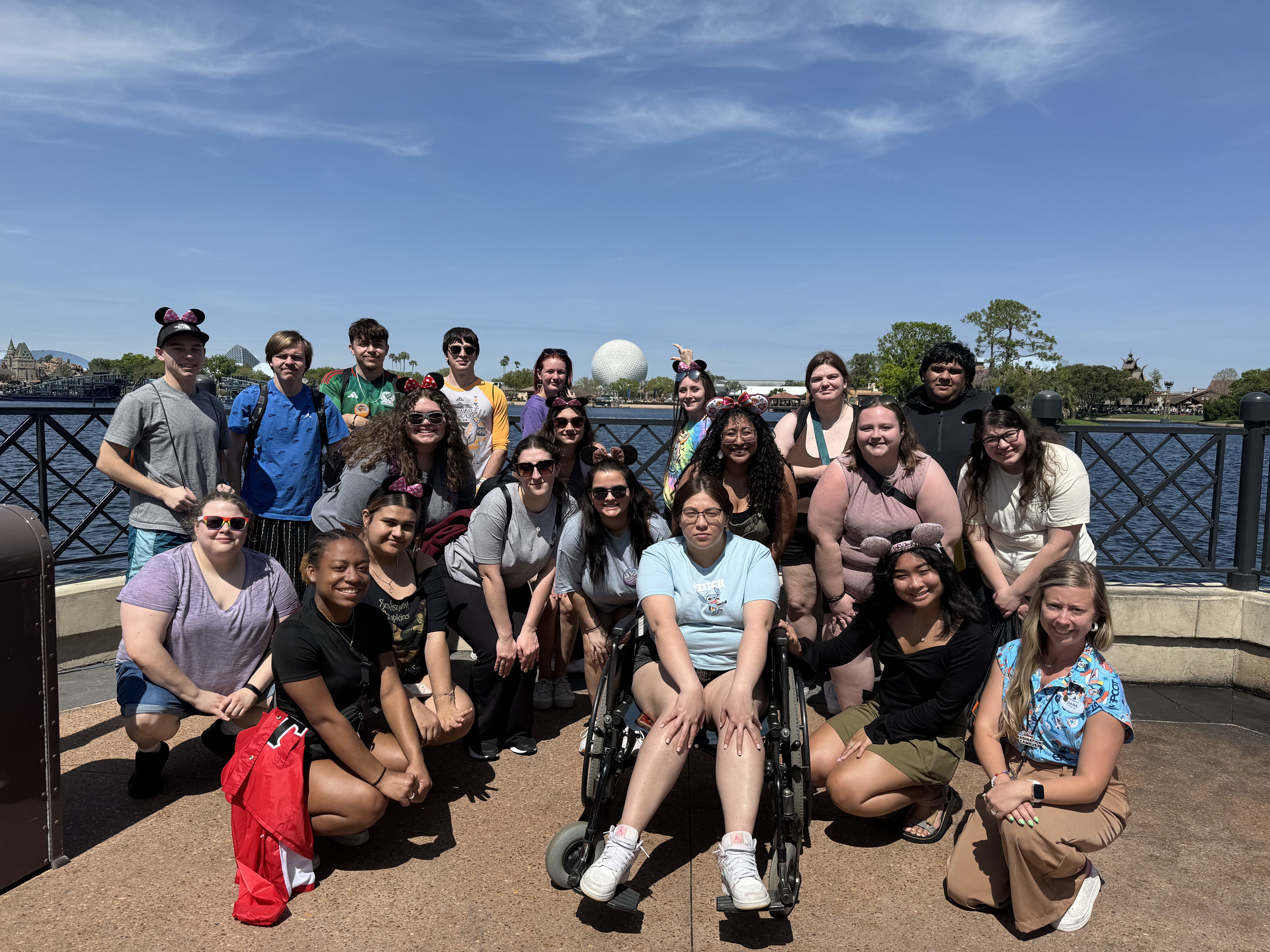 TRiO student group at Disney World