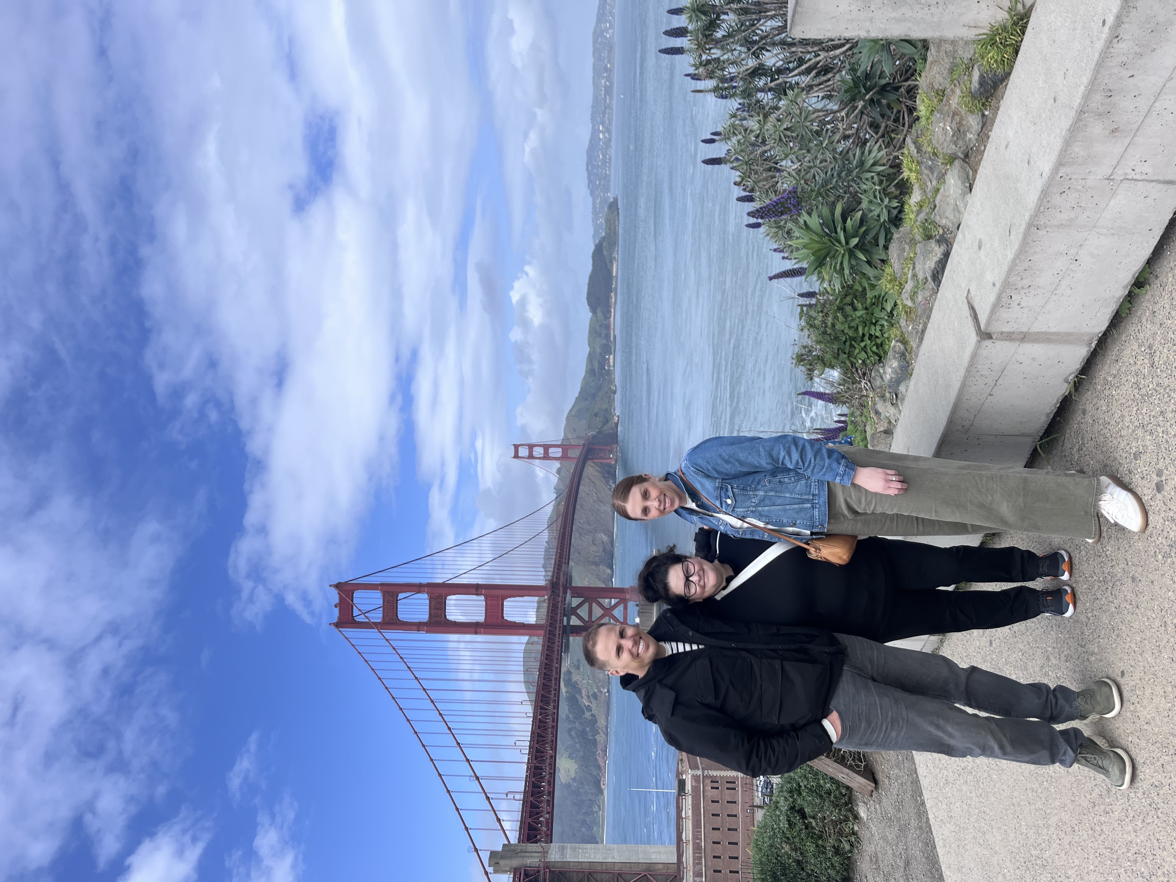 Nathan Erickson and Doane sociology professors Danelle DeBoer and Kari Gentzler in San Francisco
