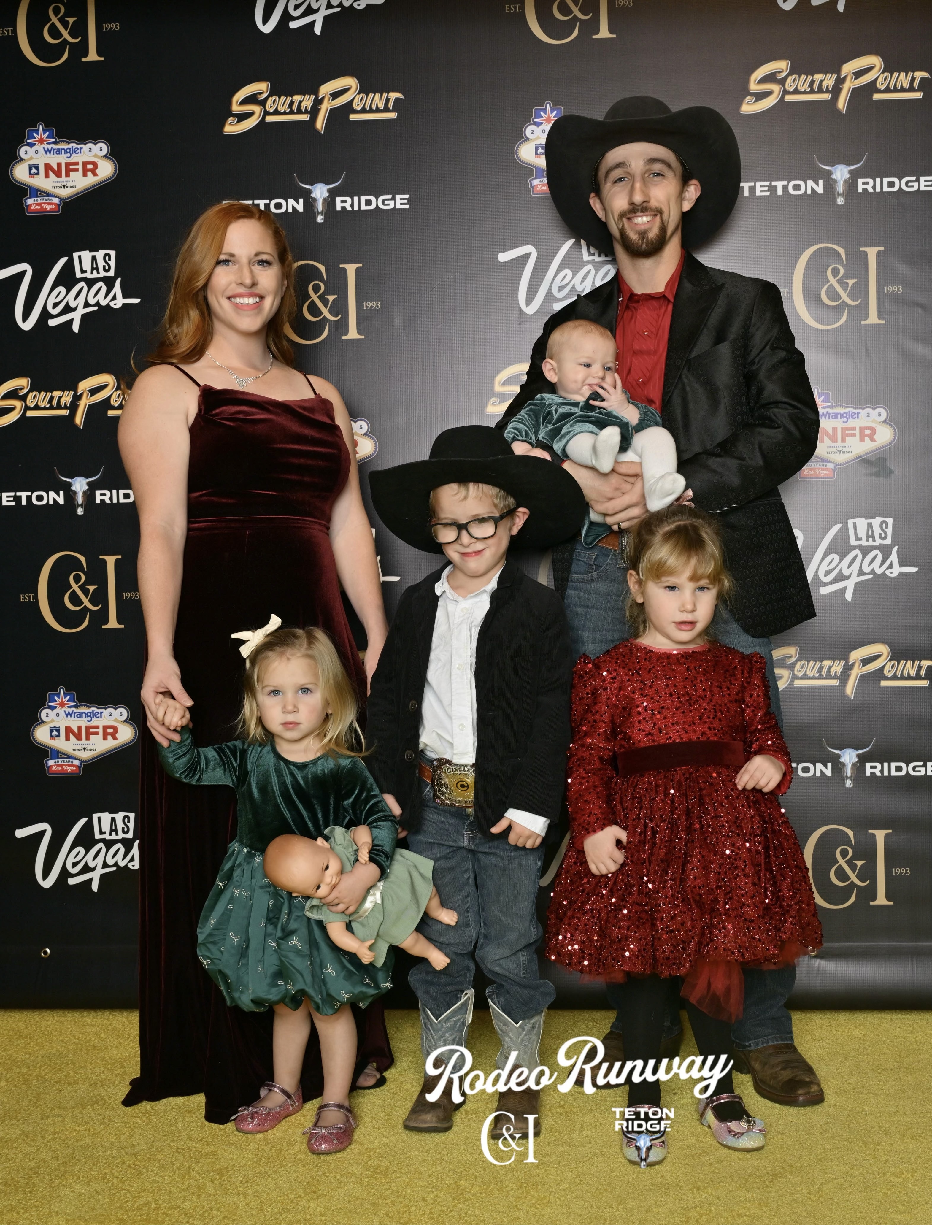 Garrett Shadbolt and his family pose for a photo