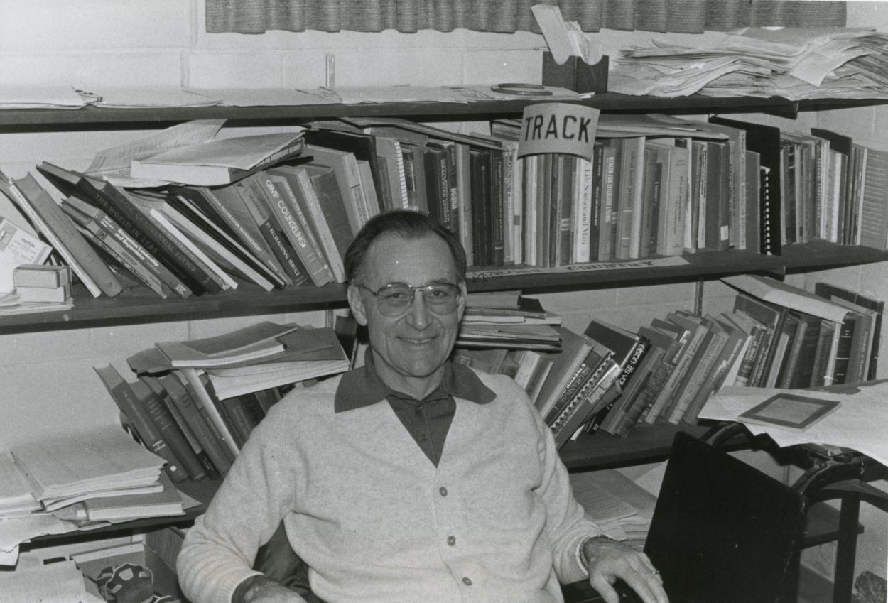Fred Beile in his office