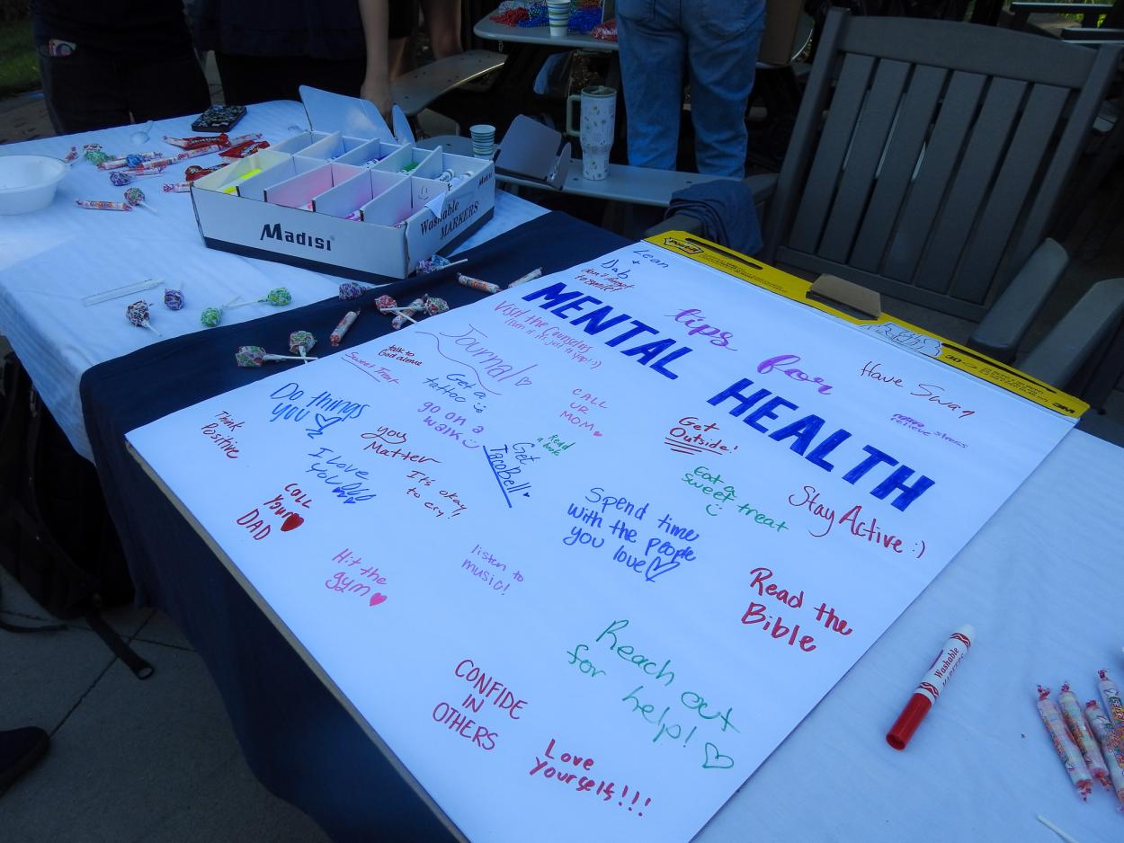 Mental health posters promoting the annual Colors for Hope Walk