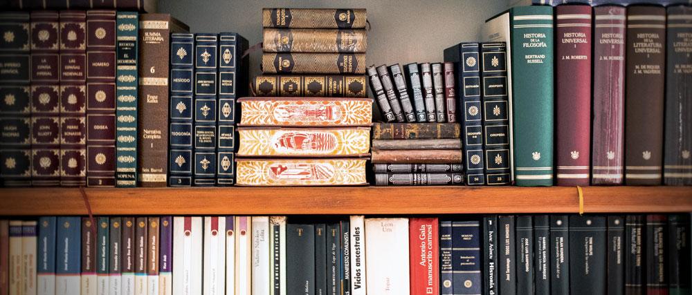 Shelf full of law books