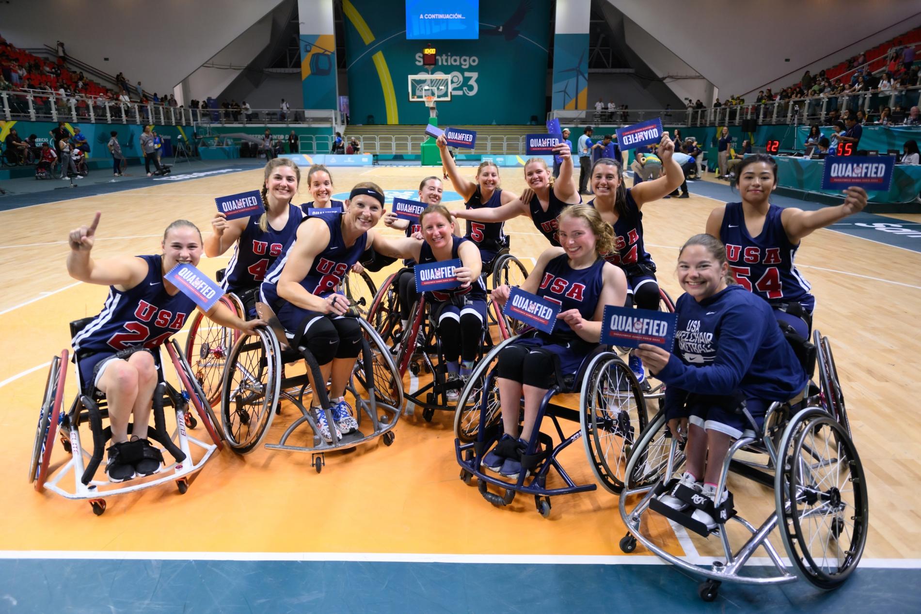 Natalie Schneider and the rest of the US women's wheelchair basketball team holds "qualified" tickets for the Paris Paralympics