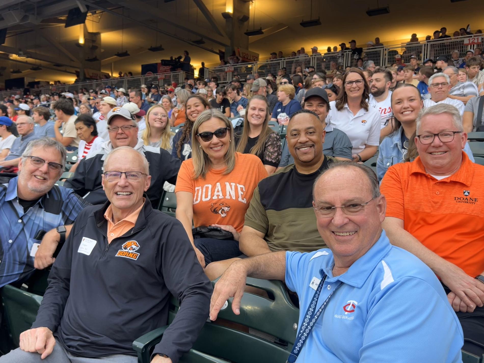 Doane alumni at an event
