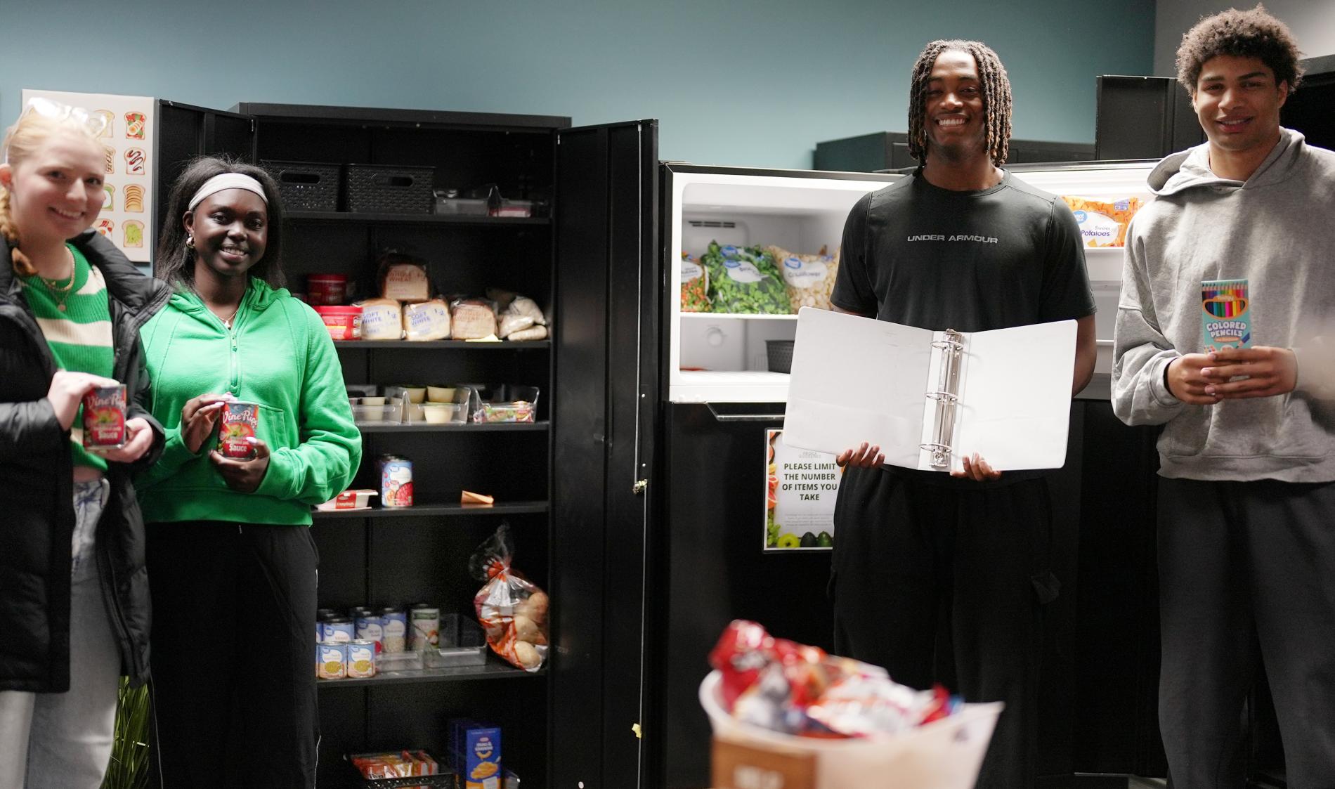 Students in Doane's Tiger Paw Pantry