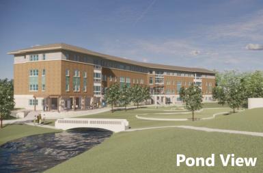 Proposed design for the new residence hall.