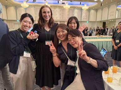 Andreea Baker, director of health and wellness at Doane, visited Japan as president-elect for the American College Health Association 