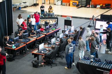 High school esports athletes compete at the NSEA Spring Championship at Doane